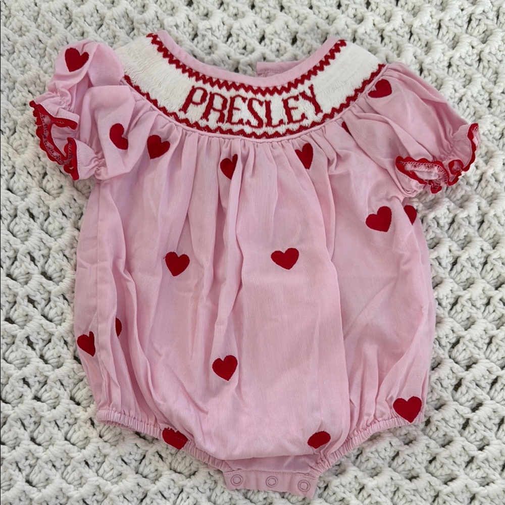 Pink Heart Bodysuit